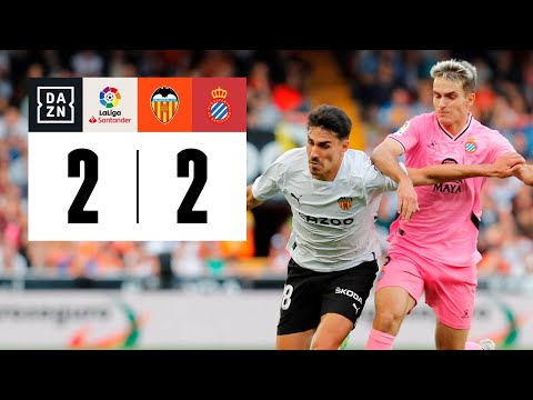 Valencia CF vs RCD Espanyol (2-2) | Resumen y goles | Highlights LaLiga Santander