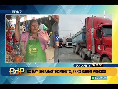 Mercado de Frutas y La Parada: hay abastecimiento de productos pese a bloqueo de vías (3/3)