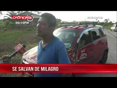 Accidente de tránsito deja cuantiosos daños materiales en vehículos - Nicaragua