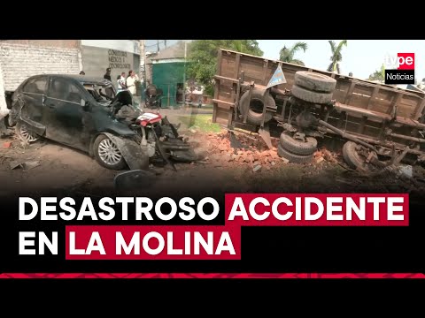 La Molina: camión se vuelca y deja cinco heridos en óvalo Los Cóndores