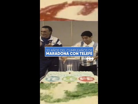 30 AÑOS del CUMPLEAÑOS de MARADONA con TELEFE