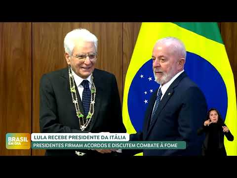 Lula recebe presidente da Itália em Brasília