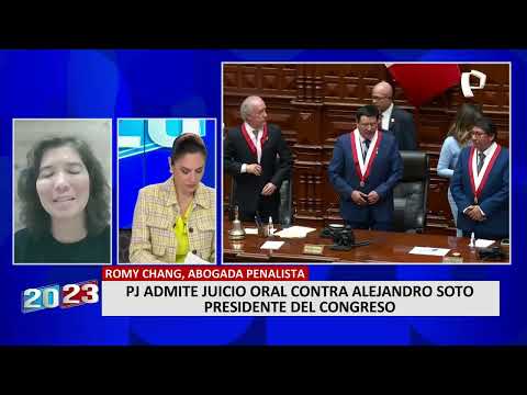 Romy Chang sobre juicio oral a Alejandro Soto: Congresistas no tienen inmunidad sobre temas civiles