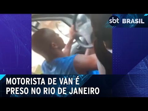 Motorista foge da polícia e é preso no RJ | SBT Brasil (26/03/24)