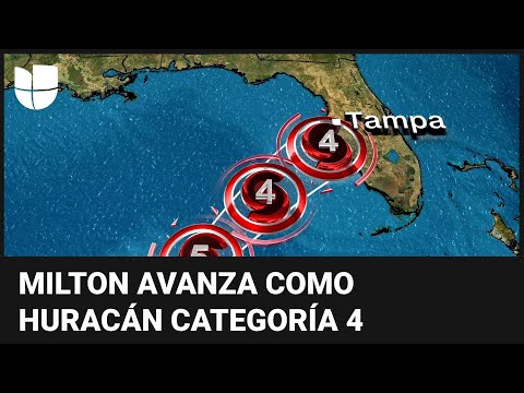 En un minuto: Milton avanza como un huracán mayor en su camino a la península de Florida