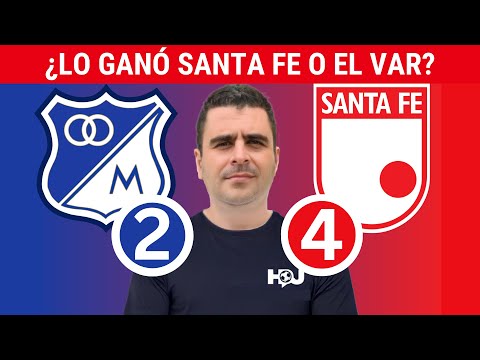 Millonarios 2-4 Santa Fe | Liga Dimayor 2023-II | Resumen, Goles y Táctica por Juan Felipe Cadavid