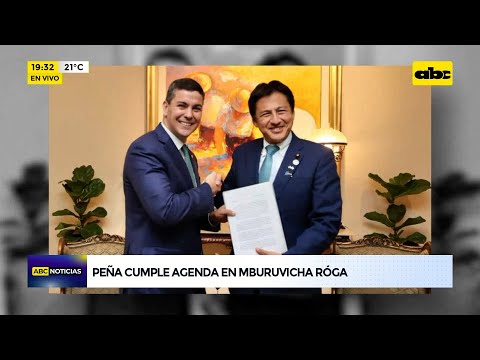 Santiago Peña cumple agenda en Mburuvichá Róga