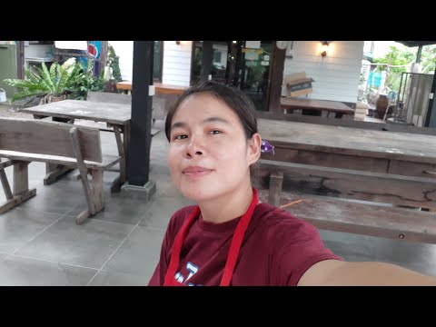 ร้านอาหารที่สาวลาวทำงานอยู่ปรั