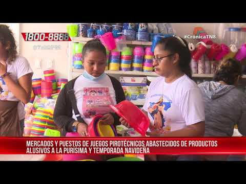 Mercados de Managua concurridos por fiesta mariana - Nicaragua