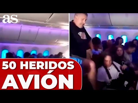 50 HERIDOS y gente VOLANDO por la CABINA de un avión que se PARÓ en el AIRE