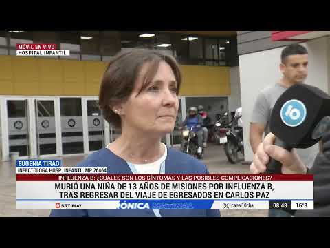 EN VIVO  MURIÓ UNA NIÑA DE 13 AÑOS DE MISIONES DESPUÉS DEL VIAJE DE EGRESADOS EN CARLOS PAZ