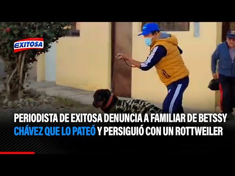 Periodista de Exitosa denuncia a familiar de expremier que lo pateó y persiguió con un rottweiler