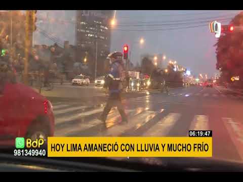 Lima amaneció con lluvia y con bajas temperaturas (1/2)