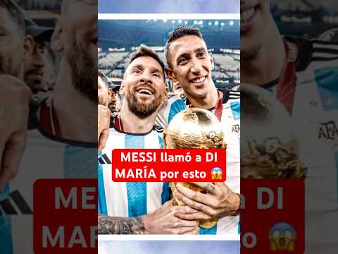 MESSI llamó a DI MARÍA para el INTER MIAMI | #Messi #InterMiami #Argentina #MLS