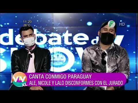 Ale, Nicole y Lalo molestos con el jurado del @Canta Conmigo Paraguay