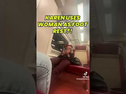 Classic Karen Uses Passenger As Foot Rest