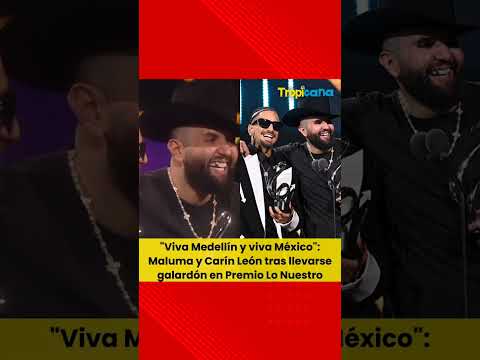 Maluma y Carin León en Premios Lo Nuestro