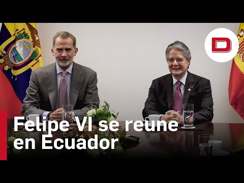 El Rey Felipe se reúne con el presidente de Ecuador, Guillermo Lasso