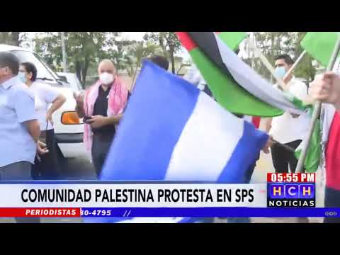 Comunidad Palestina de Honduras protesta por una Palestina Libre