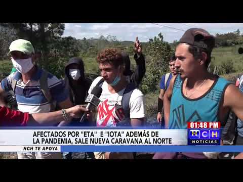 ¡Caravana! Grupo de migrantes hondureños avanzan en su travesía hacia el «Sueño Americano»