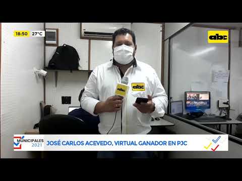 José Carlos Acevedo, virtual ganador en PJC