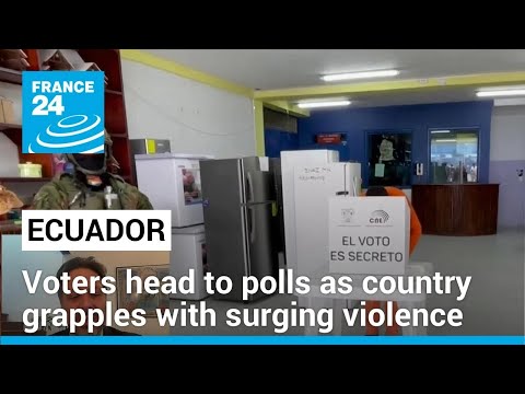 Ecuadorans vote on anti-crime measures as country grapples with soaring violence • FRANCE 24