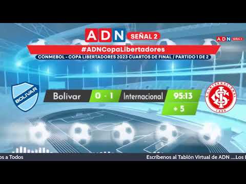 Bolivar vs Inter de Porto alegre, Copa Libertadores 1/4 de Final