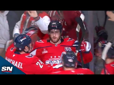 Capitals Pierre-Luc Dubois Buries Rebound To Open Scoring vs. Canucks
