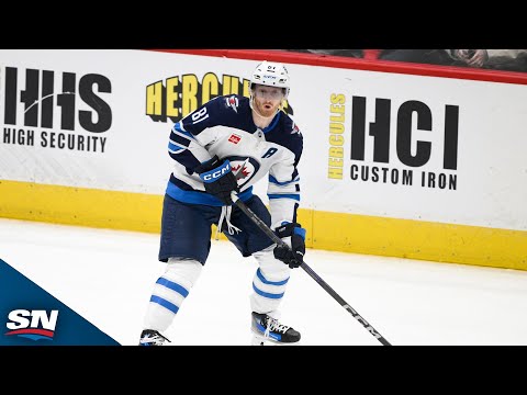 Jets Scheifele Battles Before Finding Connor For 34th Goal Of The Season