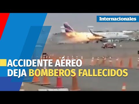 Dos bomberos fallecen tras accidente en el aeropuerto de Lima