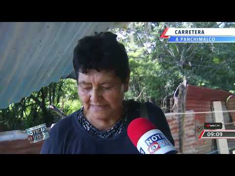 Vivienda afectada por lluvias en Panchimalco