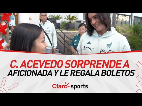 Carlos Acevedo sorprende a aficionada y le regala boletos para el partido de la seleccio?n mexican