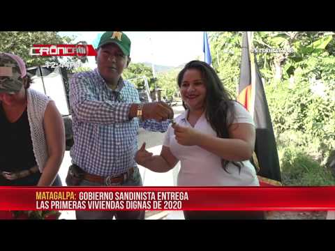 Nicaragua: Alcaldía de Matiguás entregan las primeras viviendas dignas del 2020