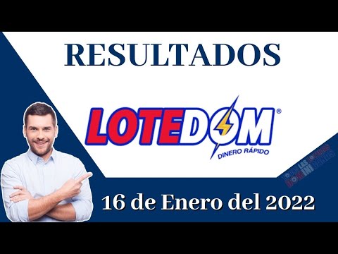 Loteria LoteDom Domingo 16 de Enero del 2022