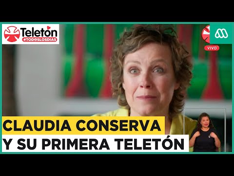 Claudia Conserva recuerda su primera participación en la Teletón