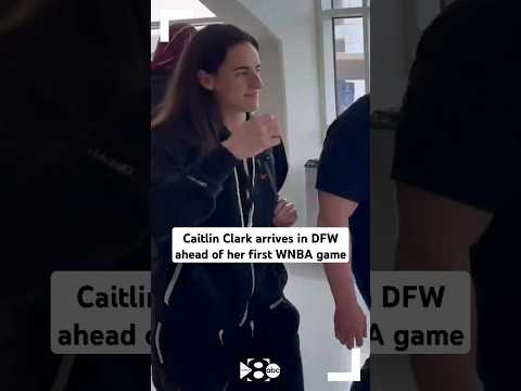 Caitlin Clark & the Indiana Fever arrive in DFW for Friday's preseason game against the Dallas Wings