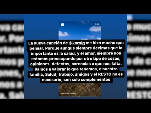 Anabel Pantoja reflexiona con la nueva canción de Shakira y Karol G