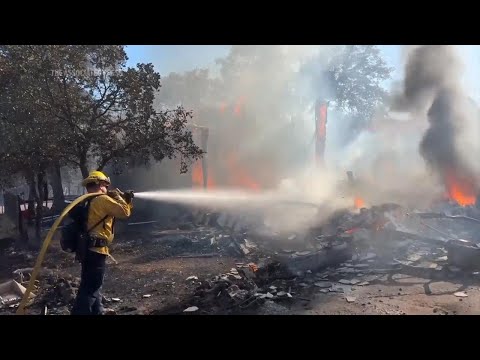 Thousands evacuate as wildfires rage across Northern and Southern California