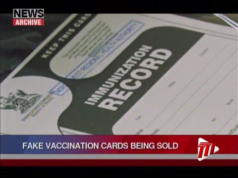 Fake Vaccination Cards Being Sold