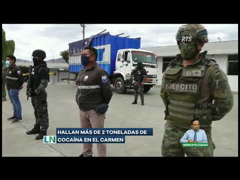 Se decomisaron 2.4 toneladas de Cocaína en cantón El Carmen