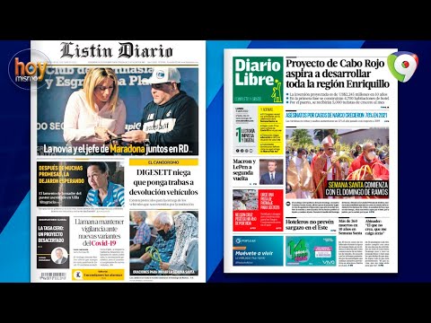 Titulares de la prensa dominicana del viernes  11ABR | Hoy Mismo