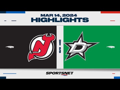 NHL Highlights | Devils vs. Stars - March 14, 2024