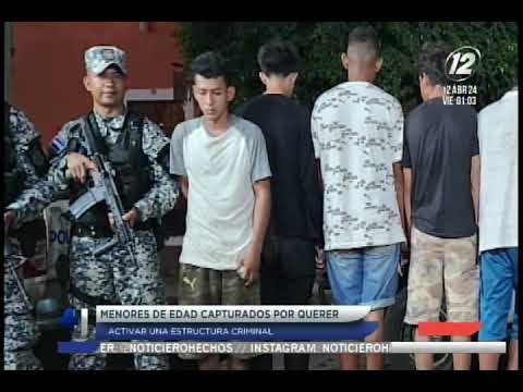 Capturan a 16 menores que pretendían reactivar clica en Usulután