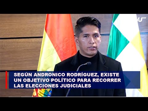 Según Andronico Rodríguez, existe objetivo político para recorrer elecciones judiciales hasta 2026