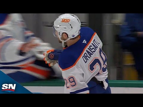 Oilers Leon Draisaitl Wires Home Sharp-Angle Shot On Power Play