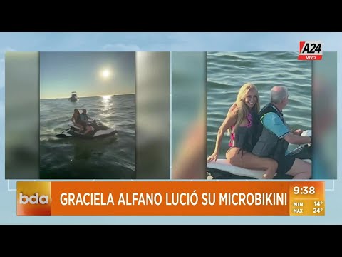 Graciela Alfano lució una microbikini a sus 71 años