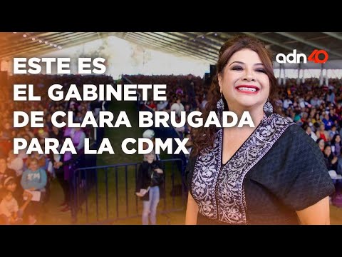 Clara Brugada, Jefa de Gobierno electa de la CDMX, presenta a los miembros de su gabinete