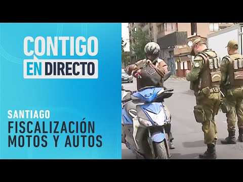 SIN PERMISO: Carabineros realizó nueva fiscalización a motos y automóviles - Contigo en Directo