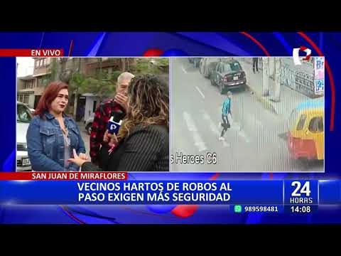 SJM: Vecinos de urbanización Ciudad de Dios piden mayor seguridad ante ola de asaltos