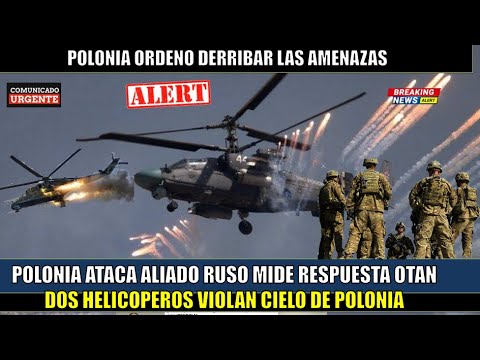 Polonia ATACA Bielorrusia mide respuesta de la OTAN con dos helicopteros de combate